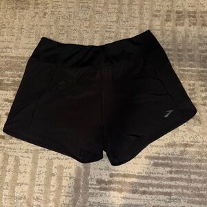 Brooks black running shorts
